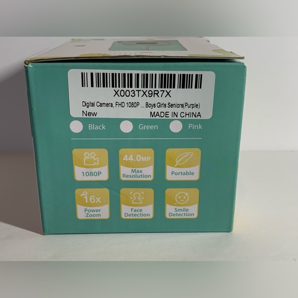 Better Life HD 1080P Digital Camera 44MP Digital Camera 16X Power Zoom purple - Picture 3 of 4